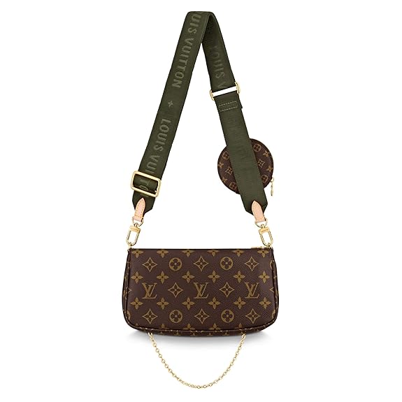 LOUIS VUITTON Cross Body Handbag In Stunning Brown In Checks Pattern Brown Color Belt Women's Or Girls Bag Along with sling- Stylist Daily Use Bag LV-2874