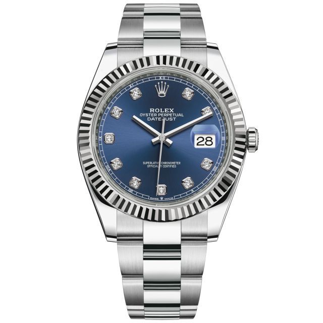 Rolex Datejust 41 Blue Dial Oyster Bracelet Men's Watch-RLX-5307