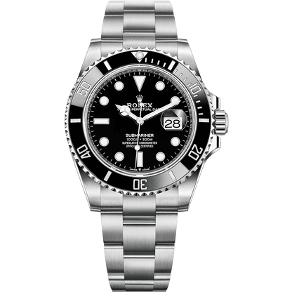 Trendy Rolex Submariner Quartz Full Black Dial Metal Men's Watch - 116610Ln