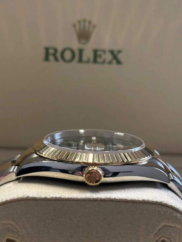 Rolex Datejust 41 Wimbledon & Yellow Gold Oyster Bracelet Men's Watch-RLX-5309