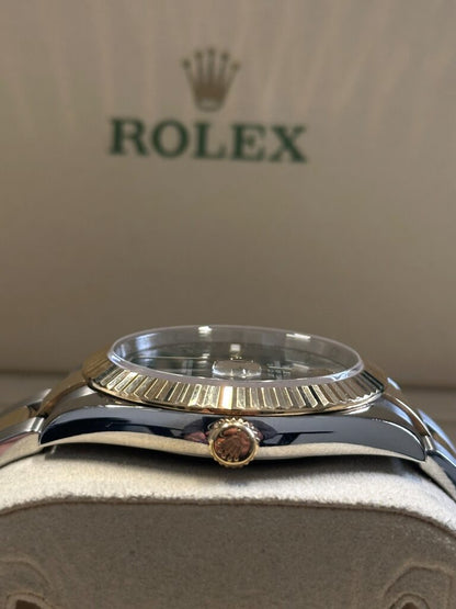 Rolex Datejust 41 Wimbledon & Yellow Gold Oyster Bracelet Men's Watch-RLX-5309