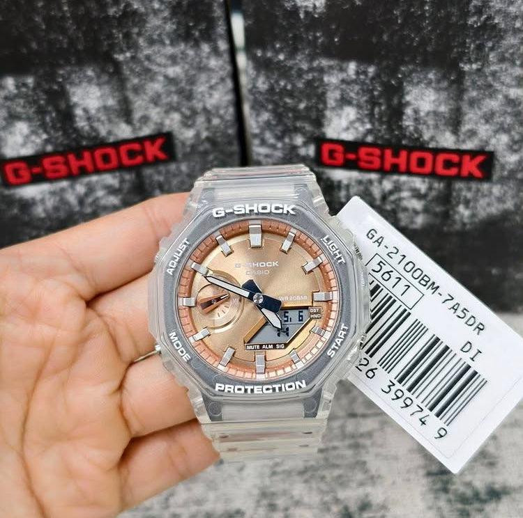 Casio G-Shock Analog-Digital Rose-Gold Dial Men's Watch - GS-1580