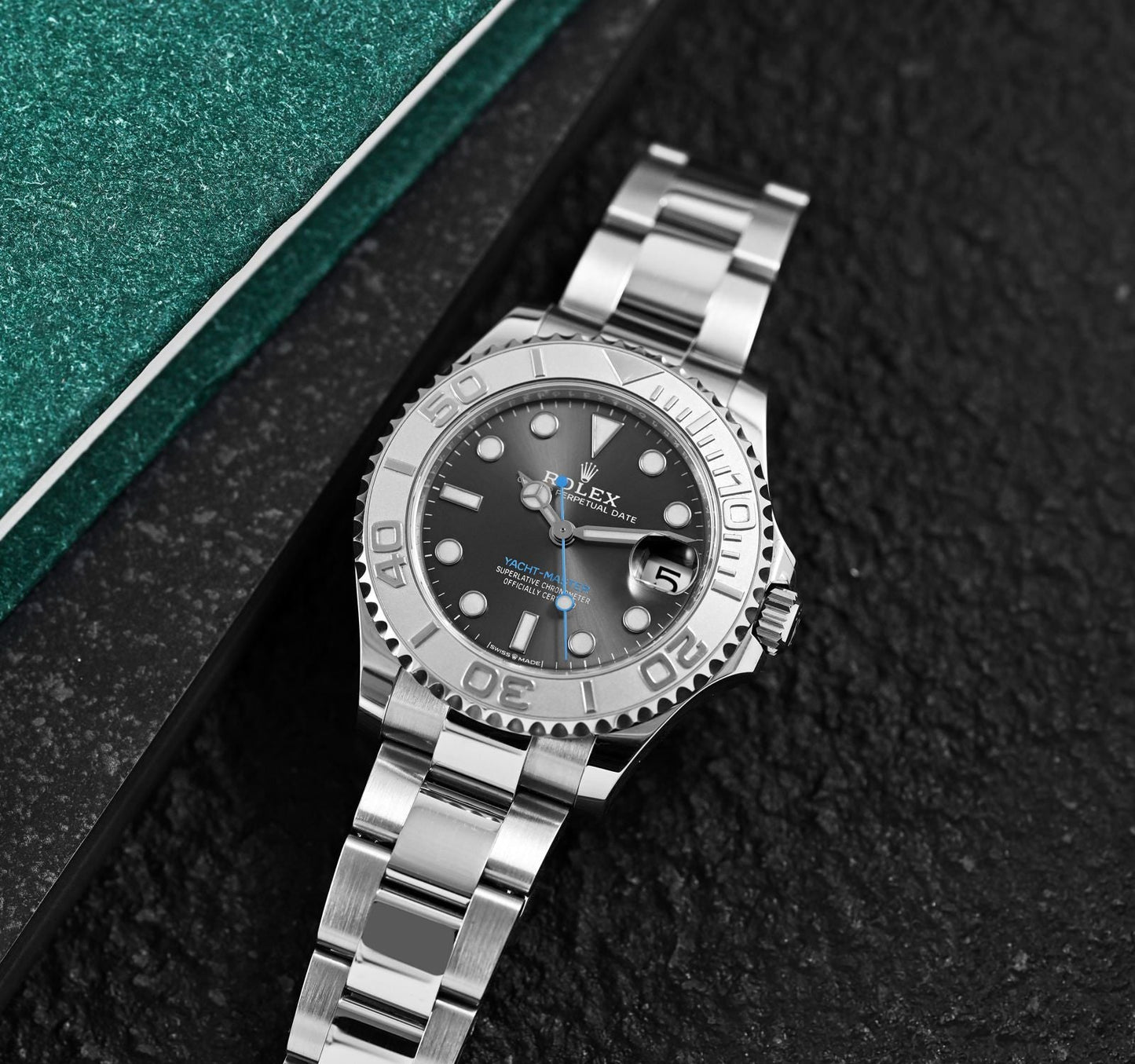 RLX Yacht-Master 40 Oystersteel & Platinum Full set Perpetual Chronagraph Daytona Metal Men's Automatic Watch RLX-116509