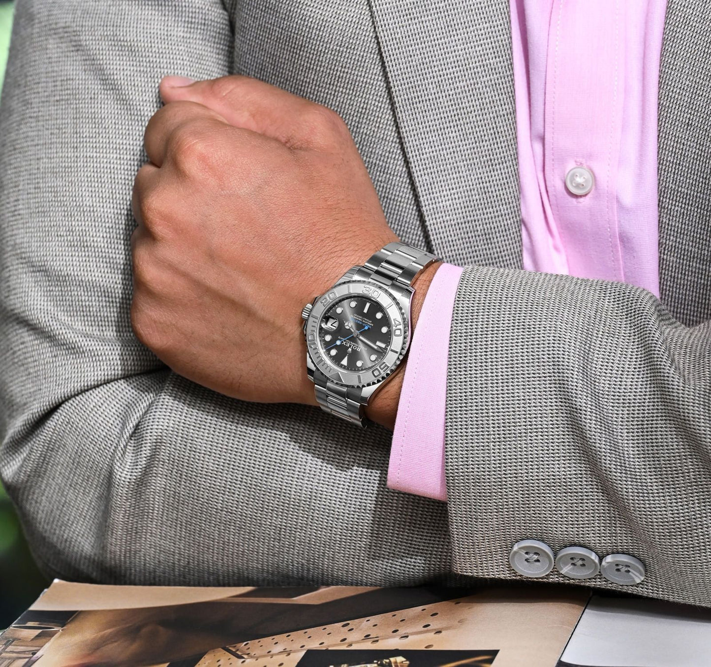 RLX Yacht-Master 40 Oystersteel & Platinum Full set Perpetual Chronagraph Daytona Metal Men's Automatic Watch RLX-116509