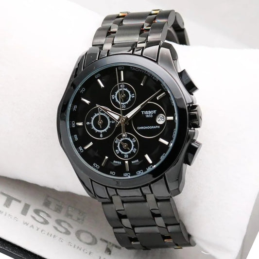 Tissot Ts-0165 Black Chronograph New Stylish Branded Men's Watch For Man Looks Good On Jacket for Man