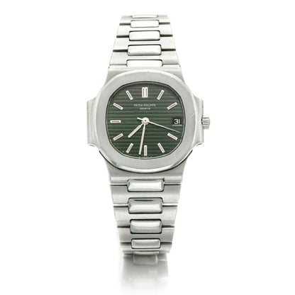 Patek Philippe Nautilus Mad Watch Quartz Movement Green Dial Dated Watch For Men's-Best Men's Collection PP-1728