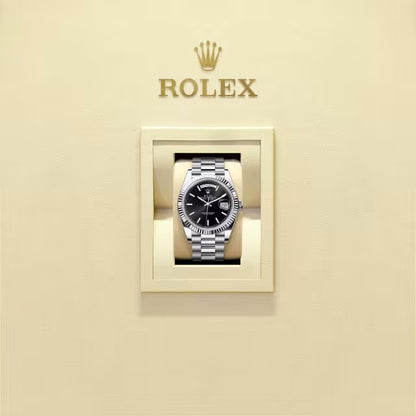 Rolex Oyster Perpetual Day-Date Black Dial Men's Watch RLX-OYST-BLK
