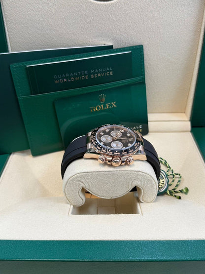 Rolex Cosmograph RoseGold Color Dial Ring Bezel Daytona Chronograph Quartz Chronometer Men's Watch - RLX-1166