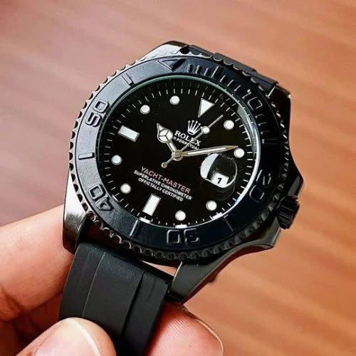 Rolex Cosmograph Black Color Dial Daytona Chronograph Quartz Men's Watch - RLX-1168