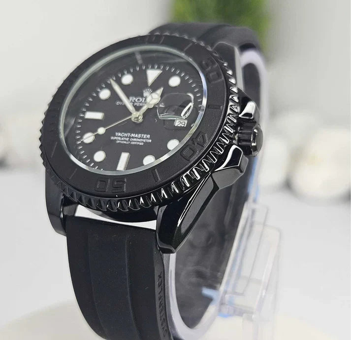 Rolex Cosmograph Black Color Dial Daytona Chronograph Quartz Men's Watch - RLX-1168