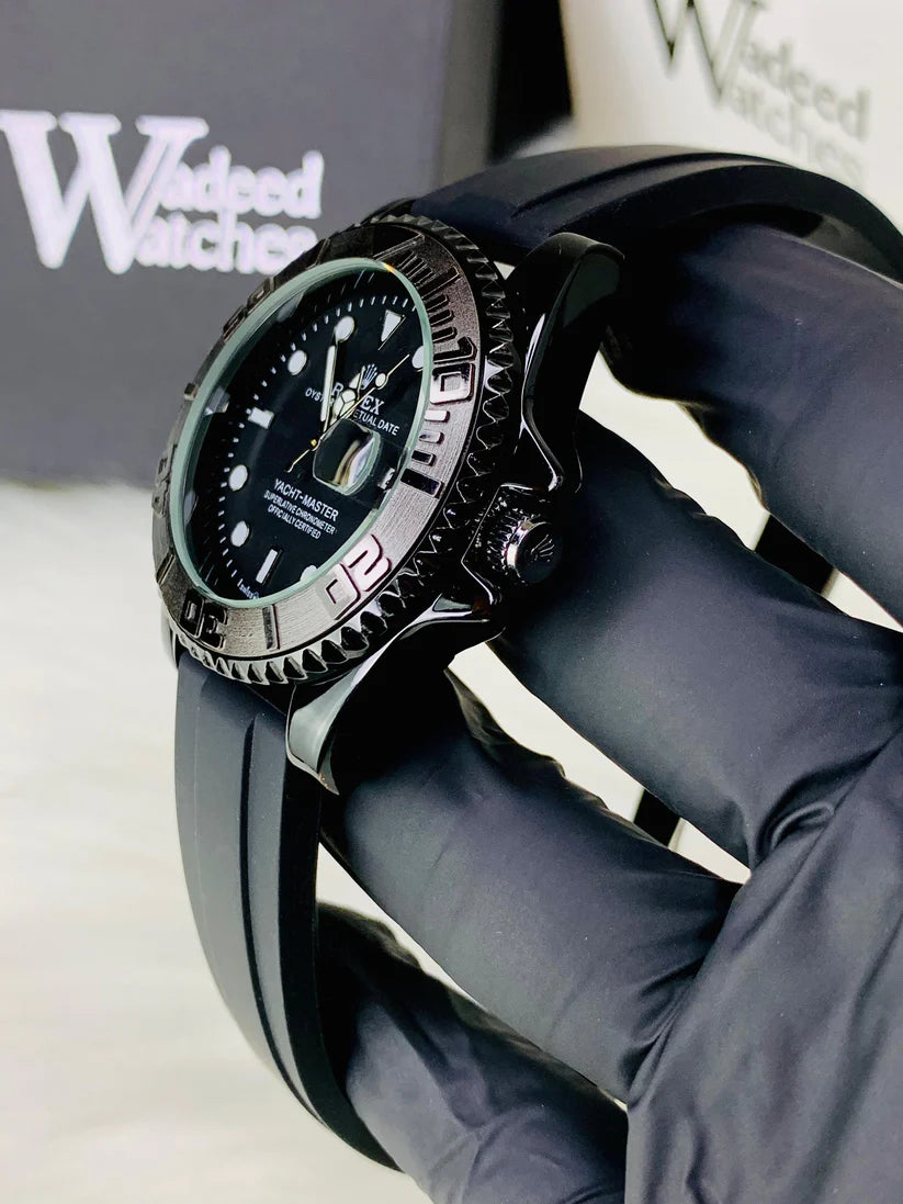 Rolex Cosmograph Black Color Dial Daytona Chronograph Quartz Men's Watch - RLX-1168