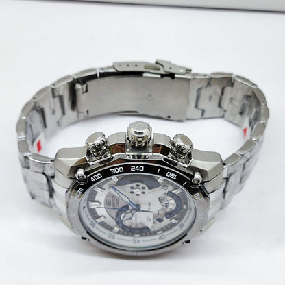Casio Edifice Chronograph White Dial Quartz Watch For Men-EFR-6441