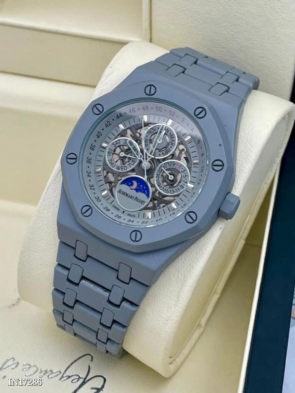 Audemars Piguet Chronograph Grey Dial Grey Metal Men's Watch AP-GRY-658