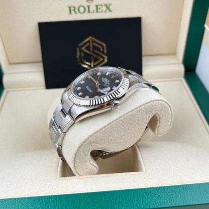 Rolex Datejust 41 Blue Dial Oyster Bracelet Men's Watch-RLX-5307