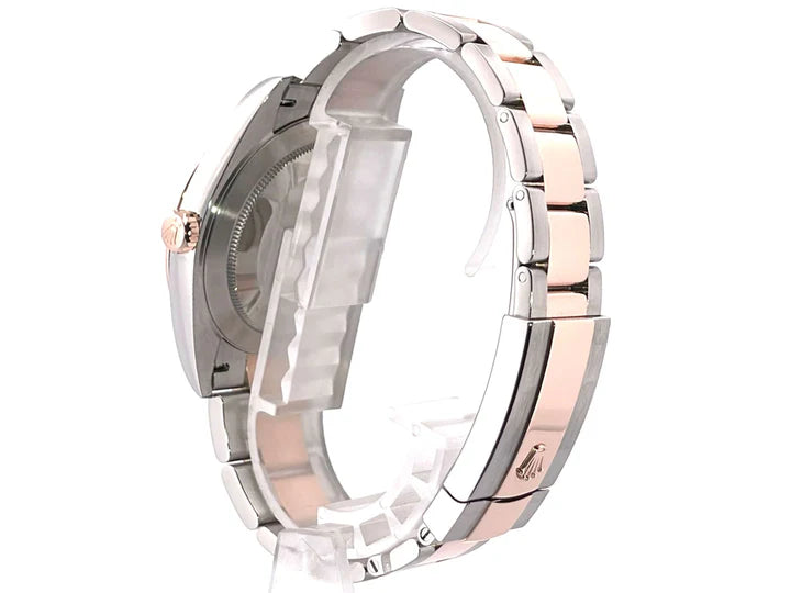 Rolex Datejust 41 Wimbledon & Rosegold Dial Oyster Bracelet Men's Watch-RLX-5308