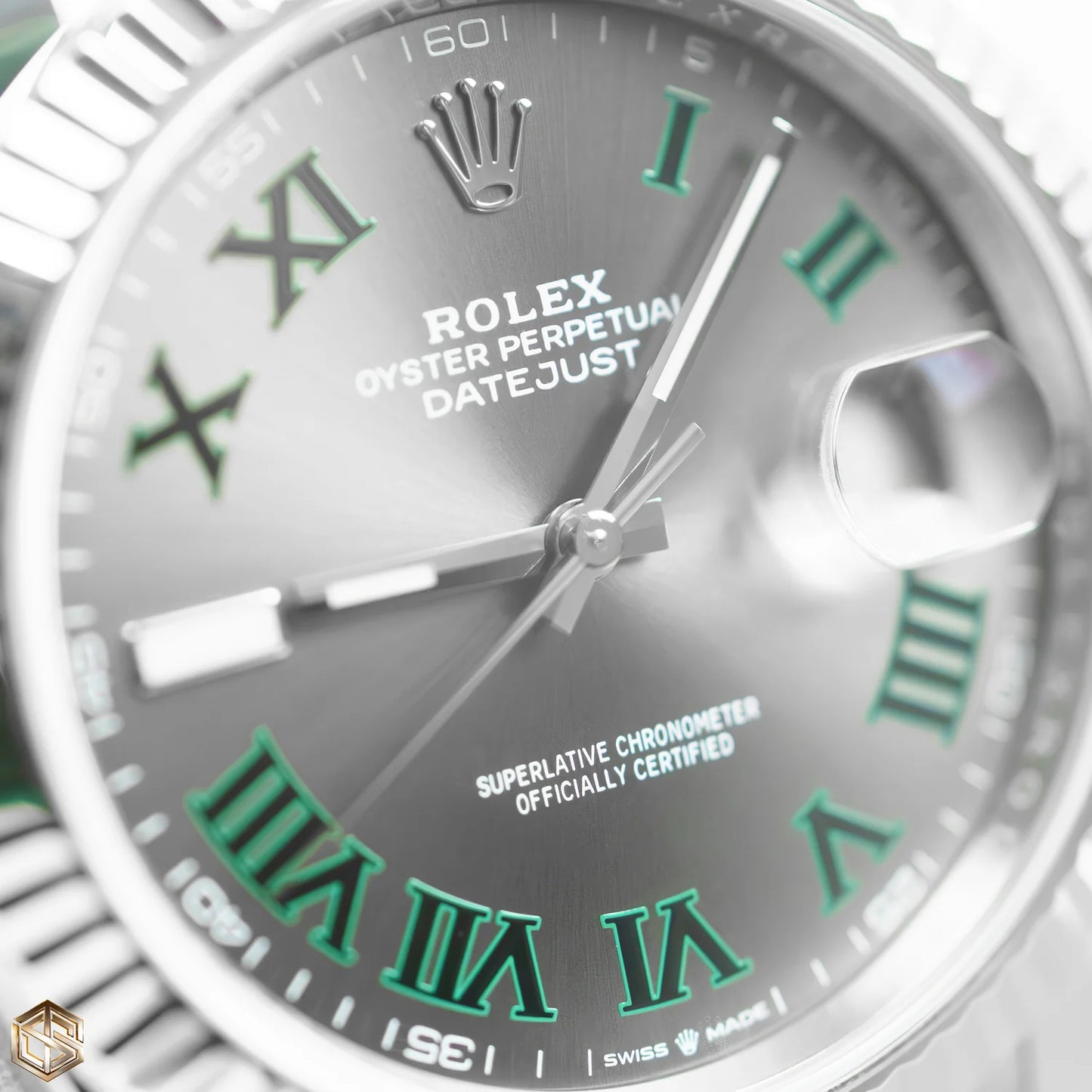 Rolex Datejust 41 'Wimbledon' Silver Dial Oyster Bracelet Men's Watch-RLX-5306