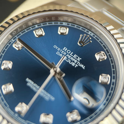 Rolex Datejust 41 Blue Dial Oyster Bracelet Men's Watch-RLX-5307