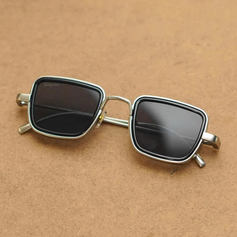 Salvatore Ferragamo Kabir Singh Branded Black transparent Glass Men's Square Sunglass for Men's SF-310