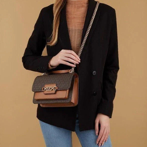 MK Brown New Leather Bag Stylist Daily Use Hand-Bag MK-4454-WBG