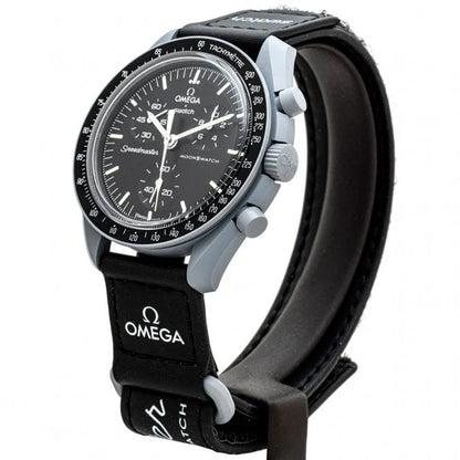 Swatch x Omega Black Dial with Gray Case/Black Strap Bioceramic Moonswatch Mission to Mercury OG-1023