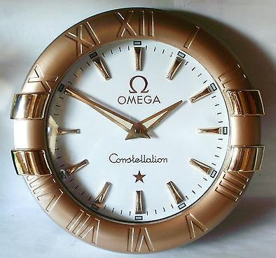 Omega Wall Clock Analog Rose Gold With White Dial Quartz Clock OG-WC-909