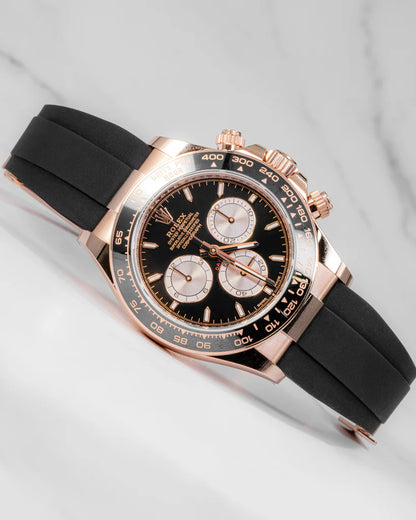Rolex Cosmograph RoseGold Color Dial Ring Bezel Daytona Chronograph Quartz Chronometer Men's Watch - RLX-1166