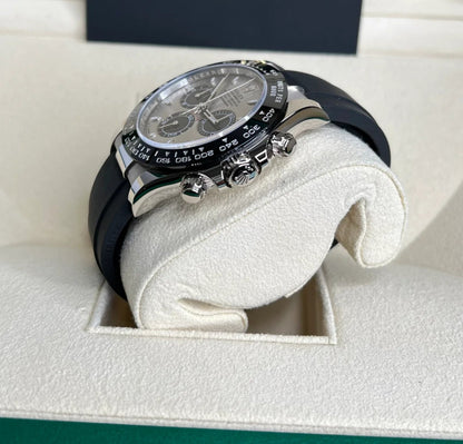 Rolex Cosmograph Silver Color Dial Ring Bezel Daytona Chronograph Quartz Chronometer Men's Watch - RLX-1165
