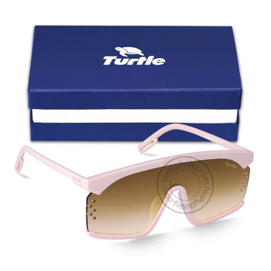 Turtle Brown Shade Glass Man's Women's Sunglass for Man Woman or Girl TT-33 Baby Pink Frame Gift Sunglass