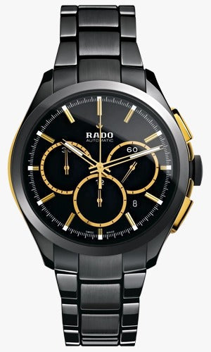 Rado Hyperchrome Chronograph Black Dial Date Men's Watch for Man Classic Formal Party Gift R-32277152