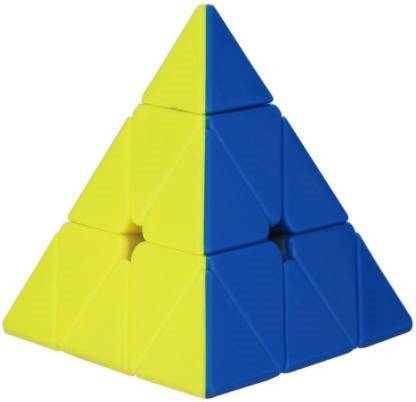 Super Smooth Sticker less Pyramid Speed Triangle Cube Magic Cube (1 Pieces)