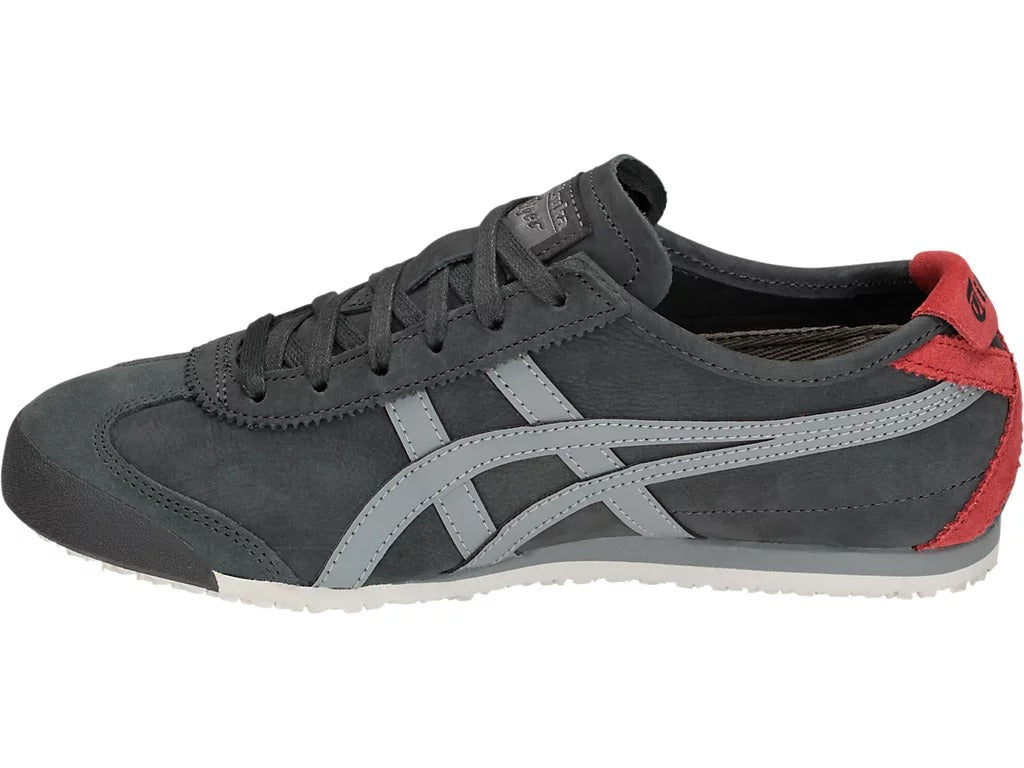 Onitsuka Tiger Unisex Mexico 66 Shoes 1183A148-020, Dark Grey/Stone Grey Slip-On Athletic Shoes For Men's Or Boys