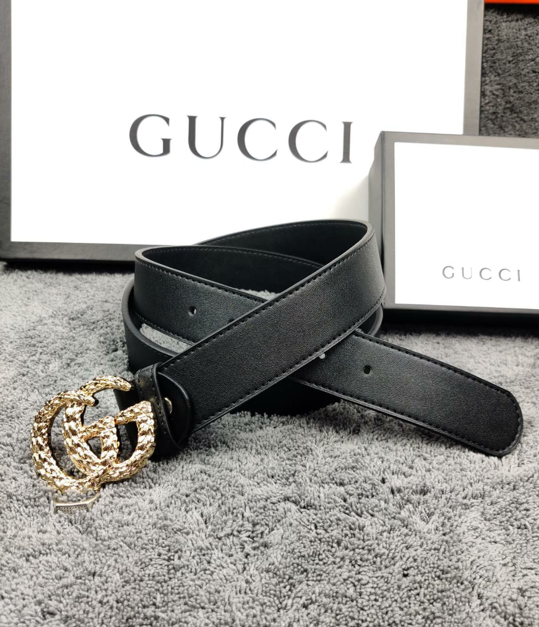 Gucci Mate Black Color Gucci Plain Leather Formal Men's Women's Waist Belt For Man Woman Or Girl Formal Gucci Design Buckle Gift Belt GC-BB-2021