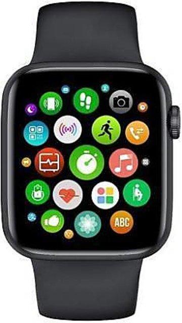 Smart watch Series 6 1.75 Inch Square Screen 3D dynamic Custom Dial passcode Bluetooth call 44mm Fitness Tracker Multi Color Smartwatch HW22-BLK