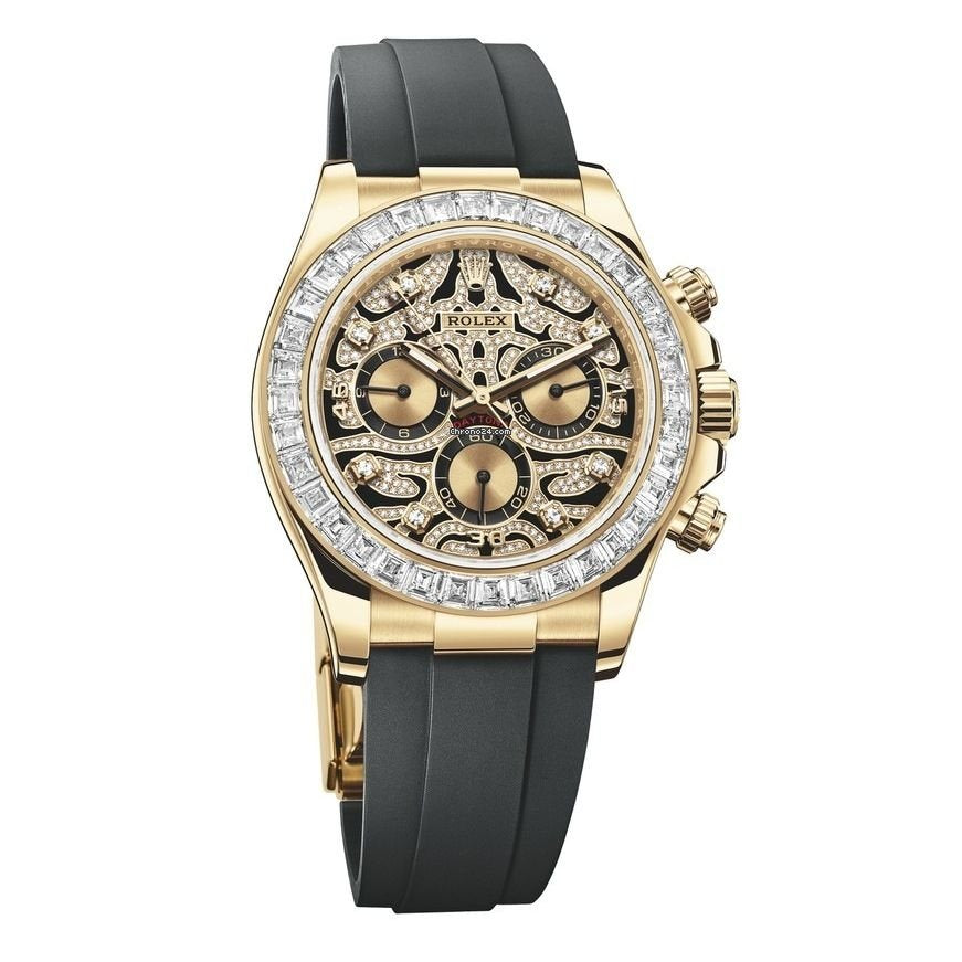 Rolex Chronograph Daytona Eye Of The Tiger Chronograph Quartz Chronometer Diamond Men's Watch 116588TBR-0003 116588TBR TIGER-1165