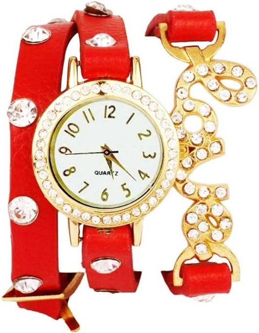 Love Synthetic Strap Watch For Women
