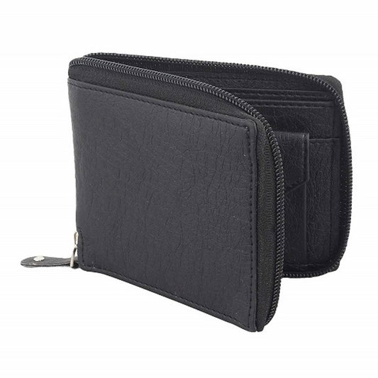 Black Men's Causal PU Leather Wallet (FC-MW-015)