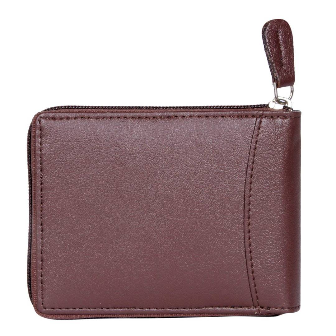 Men's Solid Brown Coloured Leather Wallets