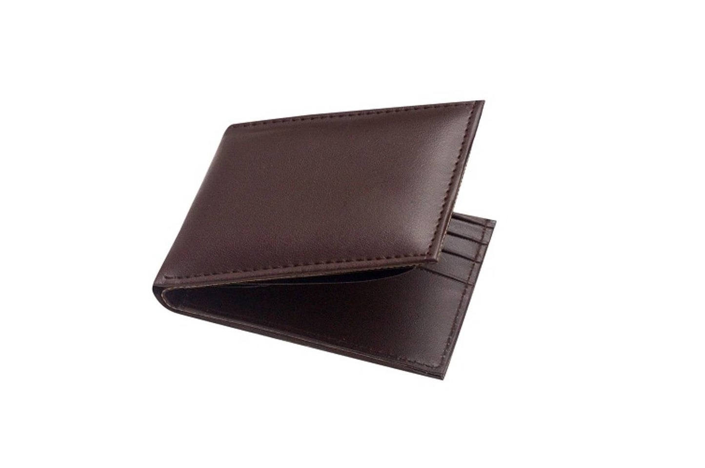 Stylish Brown Leatherite Men's Money Clip