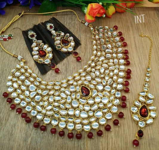 BRIDAL CHOCKER SET IN KUNDAN FOR WOMENS