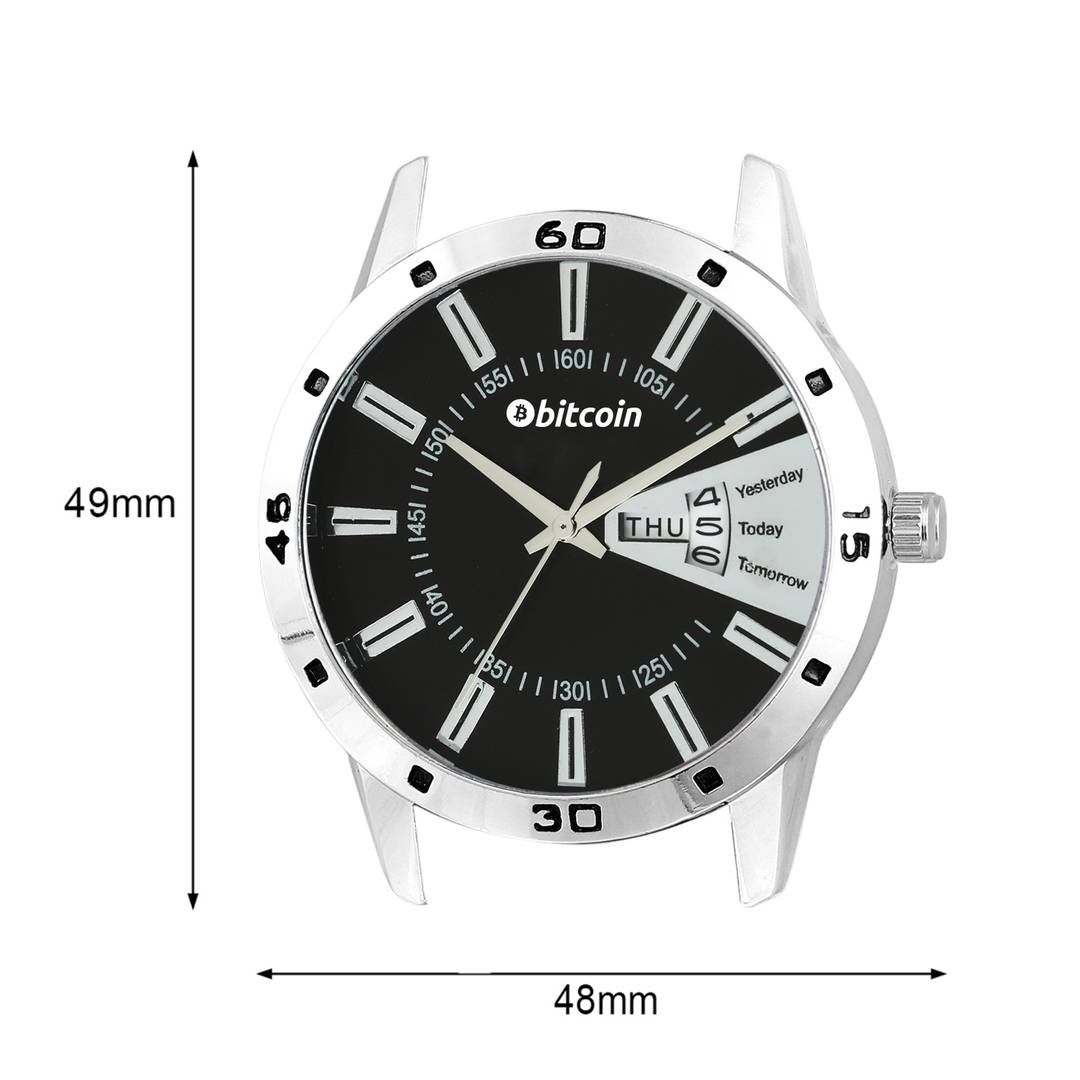 Stylish and Trendy Silver Metal Strap Analog Watch for Men's Product-5013368