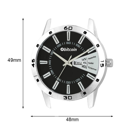 Stylish and Trendy Silver Metal Strap Analog Watch for Men's Product-5013368