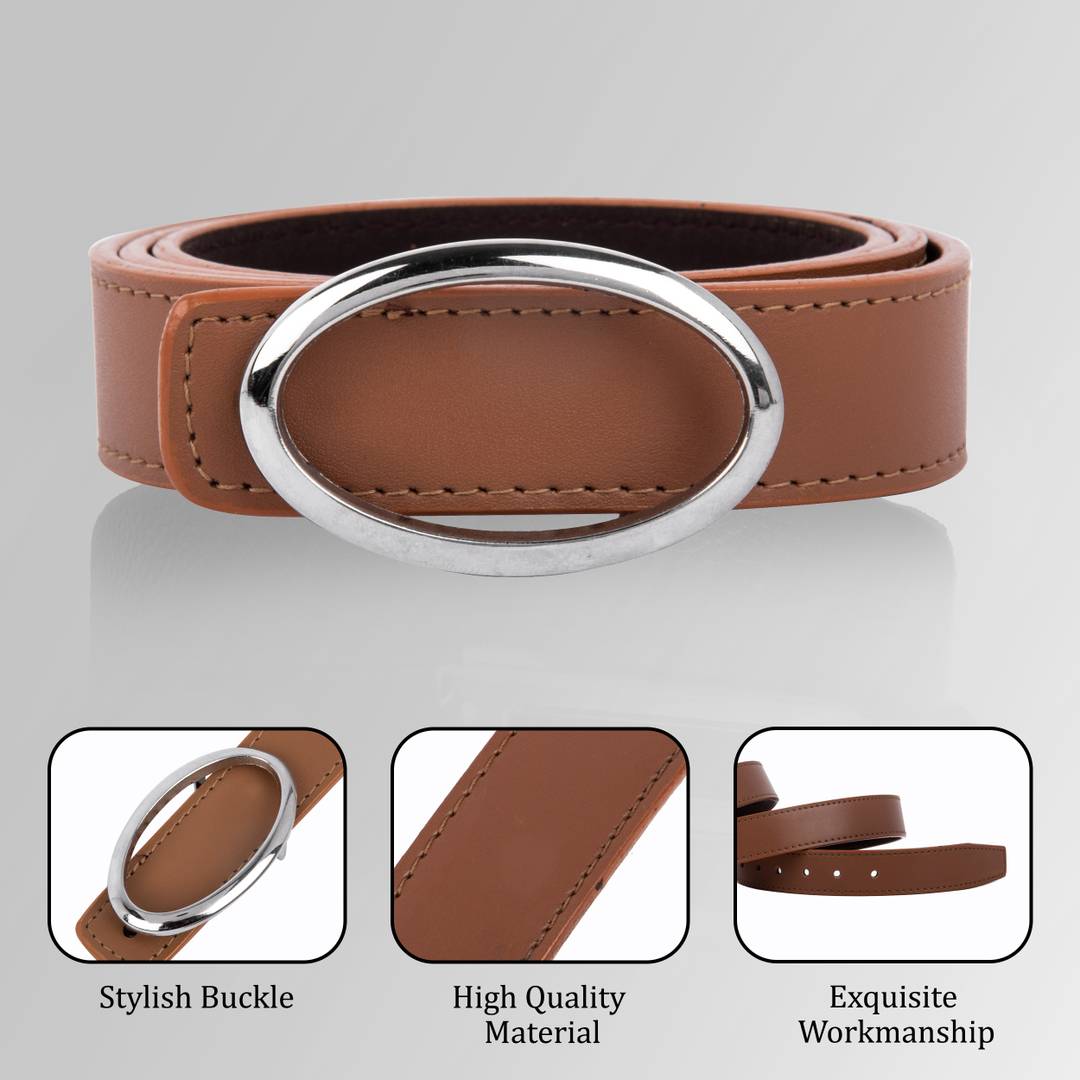 Stylish Casual and Formal Brown Leather Belts For Women's