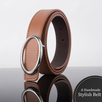 Stylish Casual and Formal Brown Leather Belts For Women's