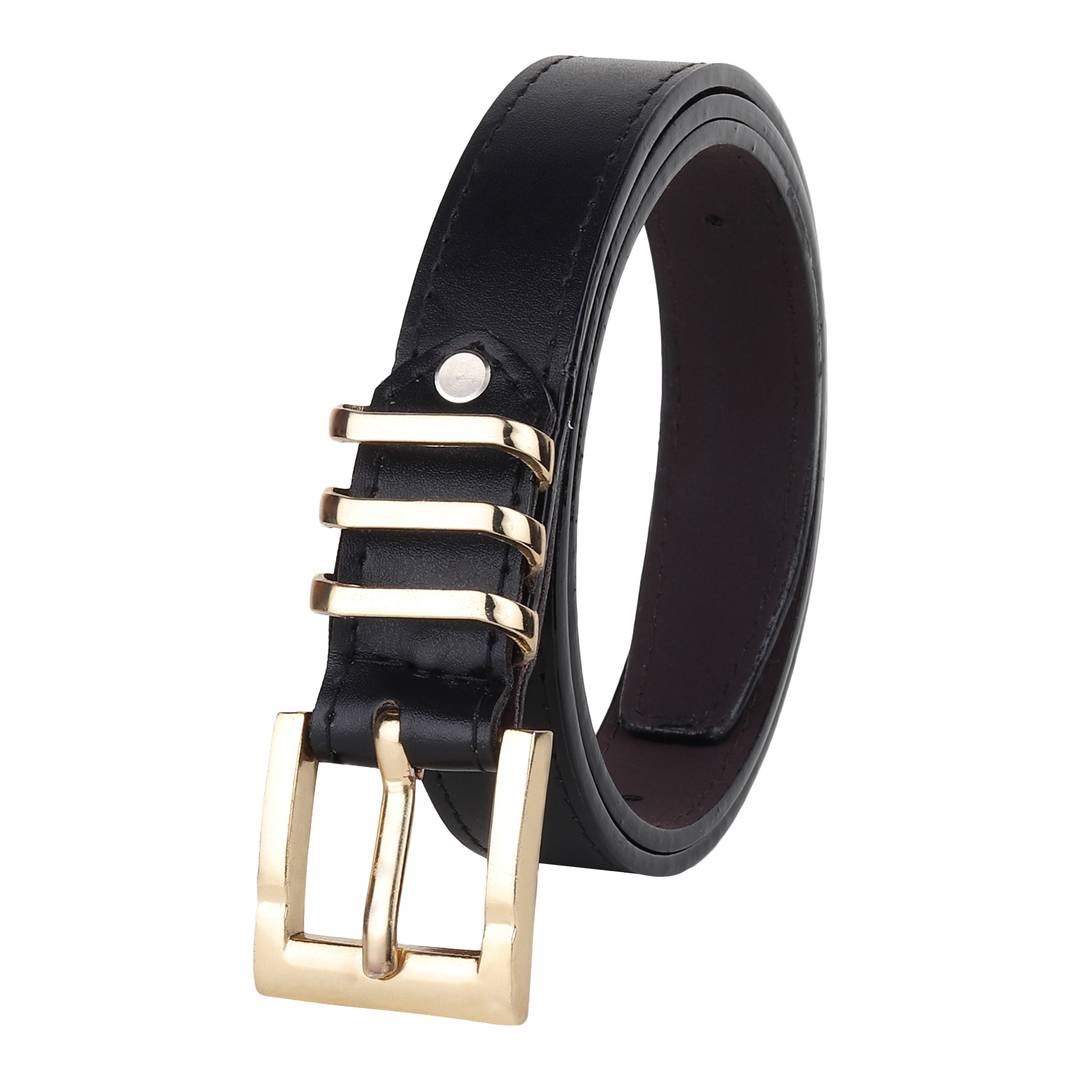 Women's Stylish Black leather Belt