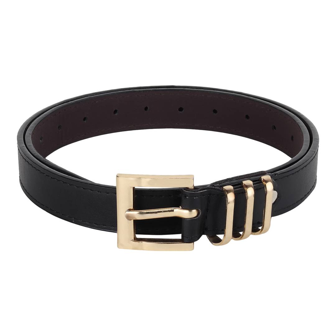 Women's Stylish Black leather Belt