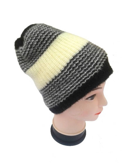 Woolen Cap for Women (Black, Pack of 1)