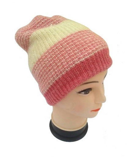 Woolen Cap for Women (Peach, Pack of 1)