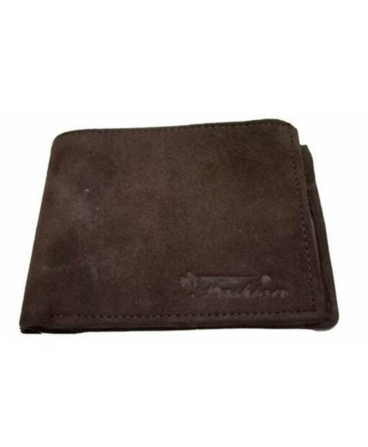 Mens Stylish Leather Solid Two Fold Wallet