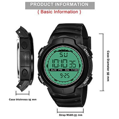 Swadesi Stuff Black Dial Digital Sport Kids Watch for Men  Boys (Black) Product-7058527