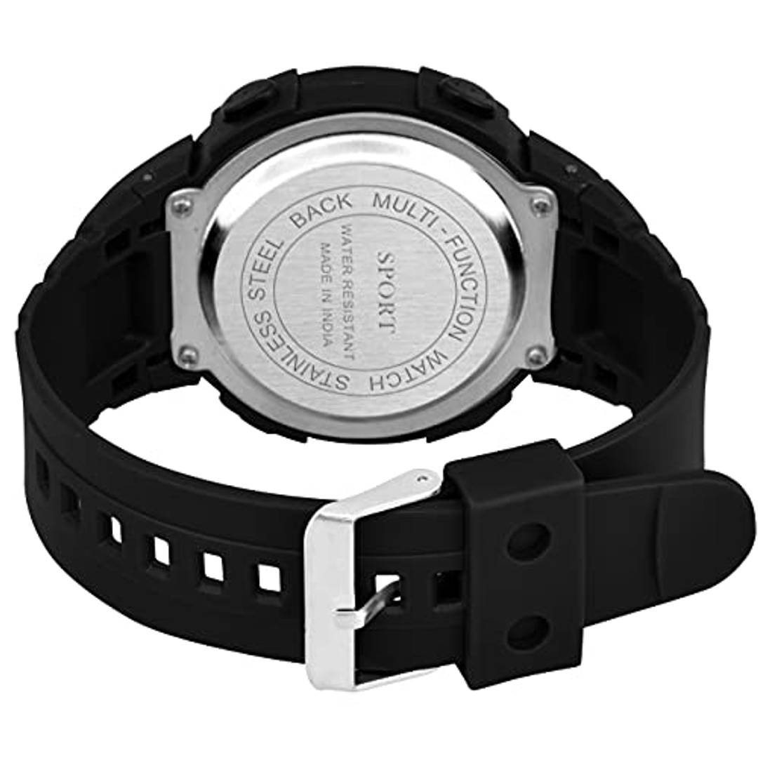 Swadesi Stuff Black Dial Digital Sport Kids Watch for Men  Boys (Black) Product-7058527